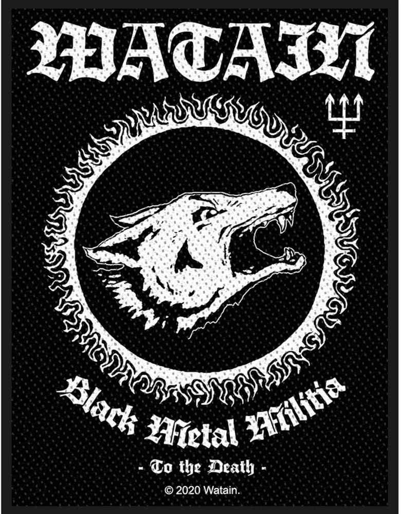 Black Metal Militia Woven Patch