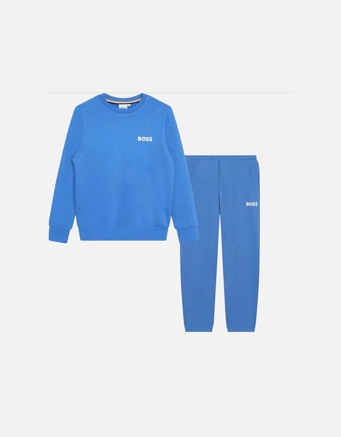 BOSS Boys Blue Logo Tracksuit J25Q12, 2 of 1