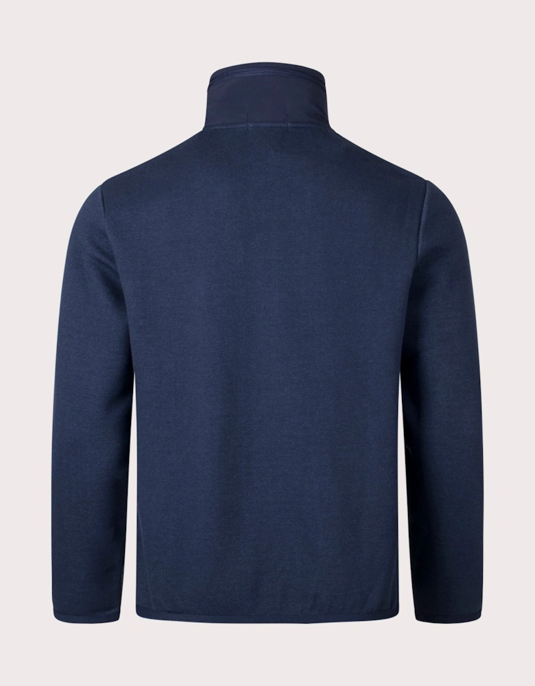 Conceled Hood Quarter Zip Sweatshirt