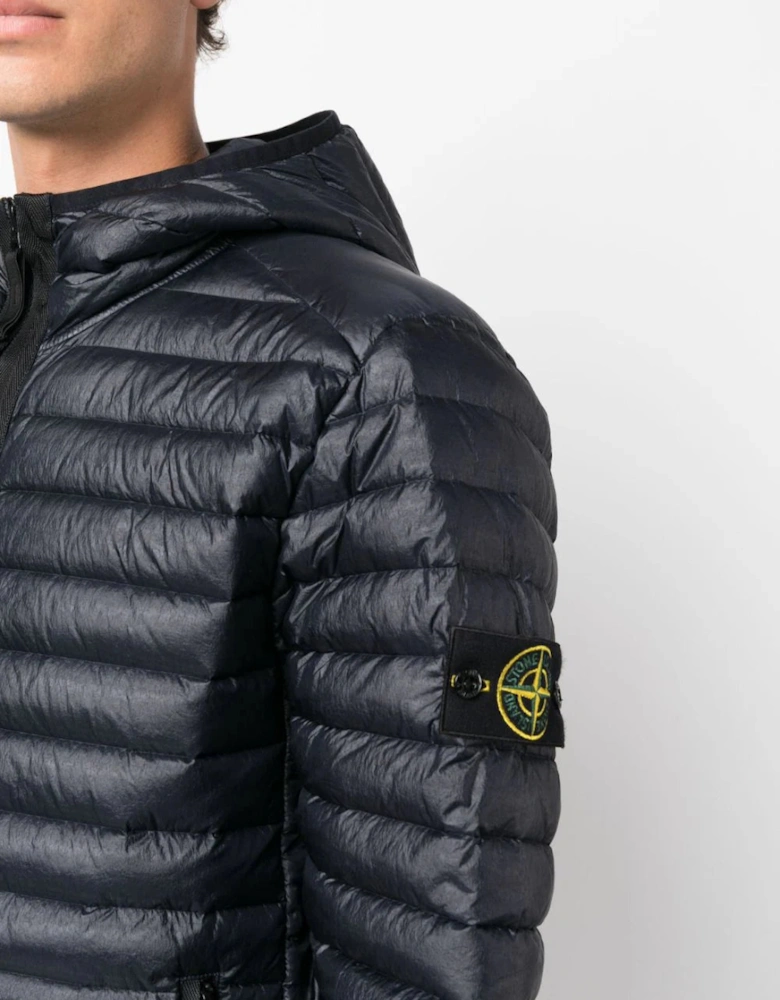 Compass Patch Logo Packable Jacket in Navy