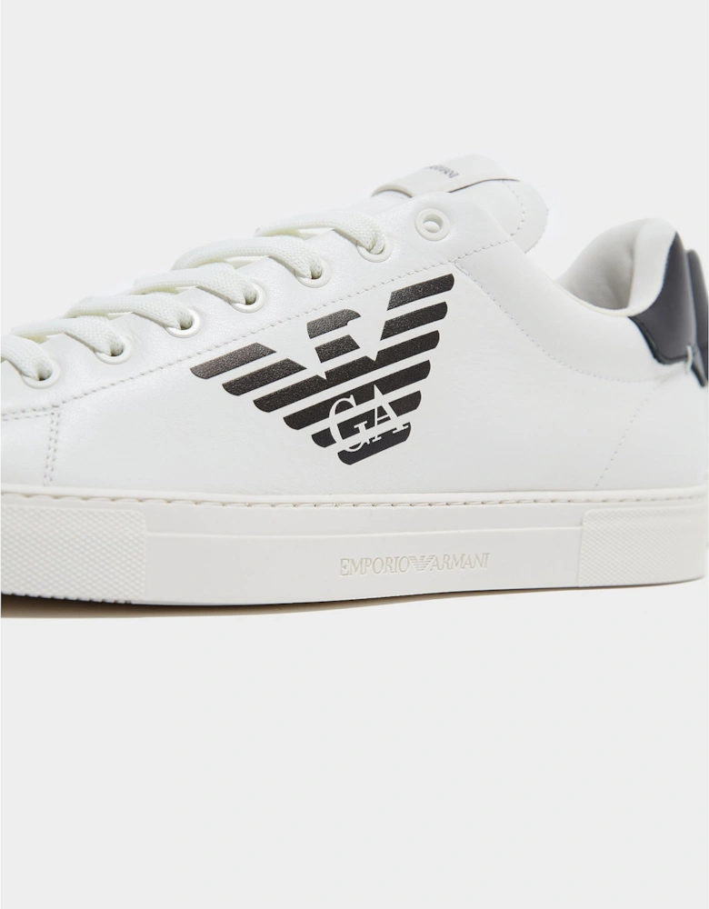 Mens Low Top Shiny Logo Trainers