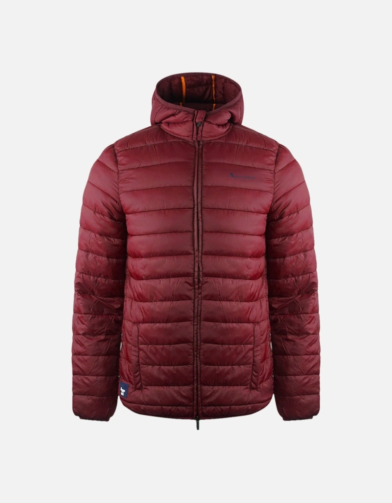 London Logo Bordeaux Red Active Hoodie Jacket