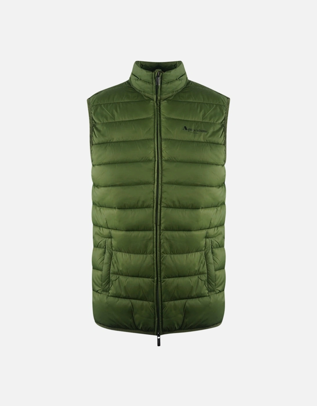 London Logo Army Green Lightweight Gilet Jacket, 3 of 2