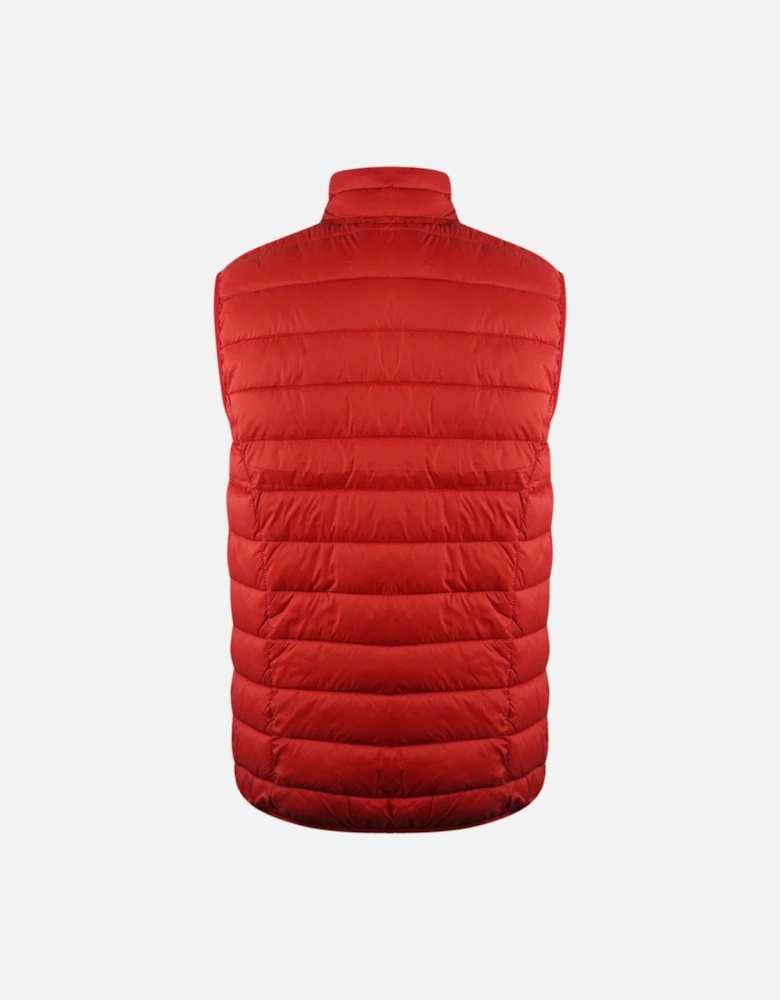 London Logo Red Lightweight Gilet Jacket