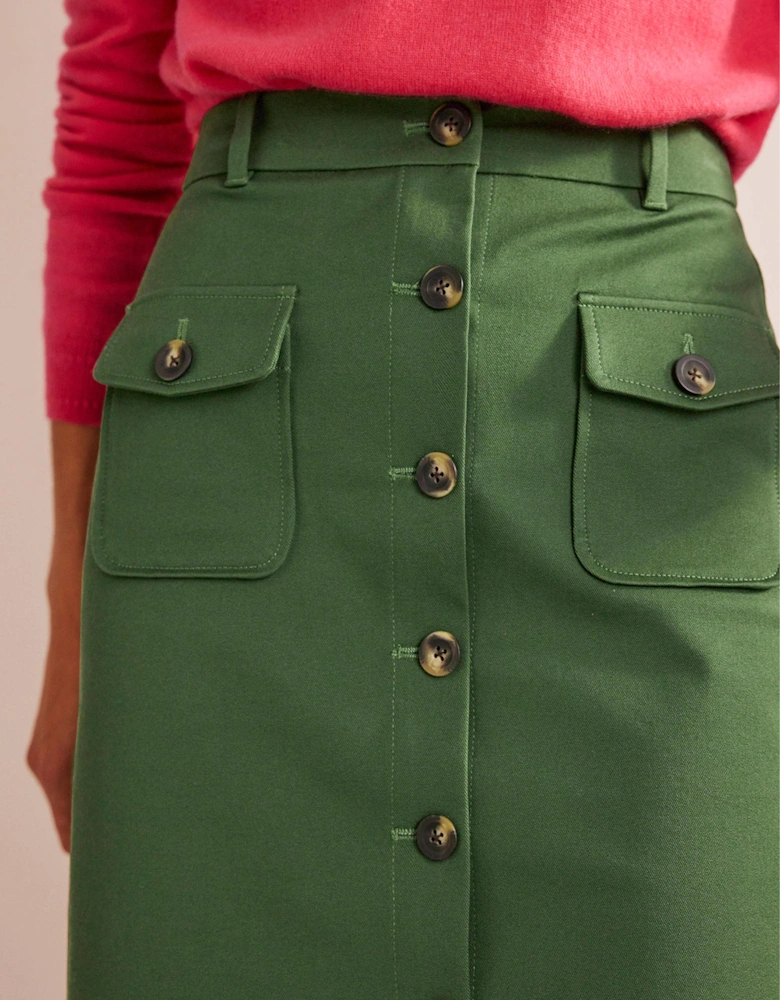 Utility Pocket Midi Skirt