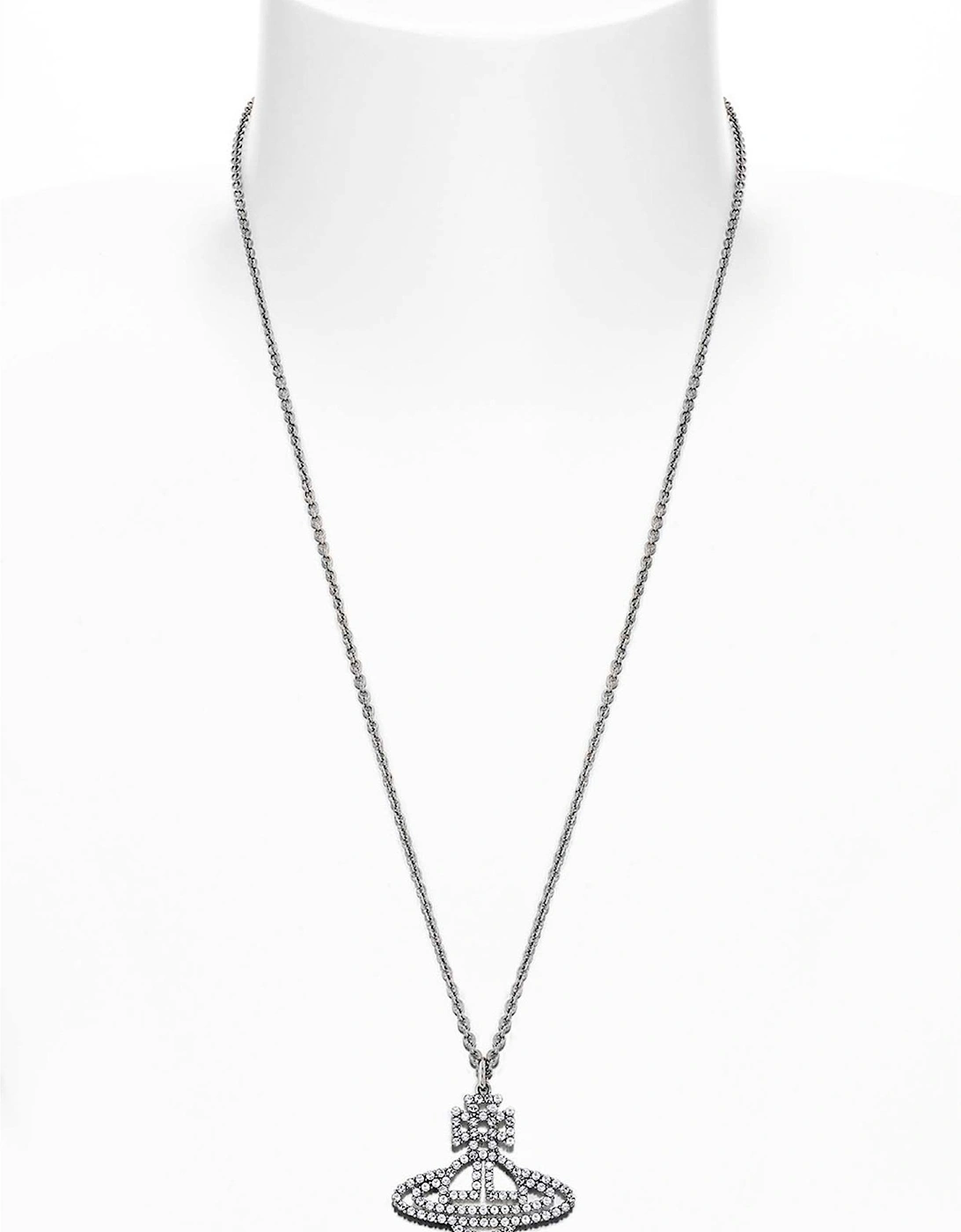 Annalisa Line Orb Silver Pendant Necklace, 3 of 2