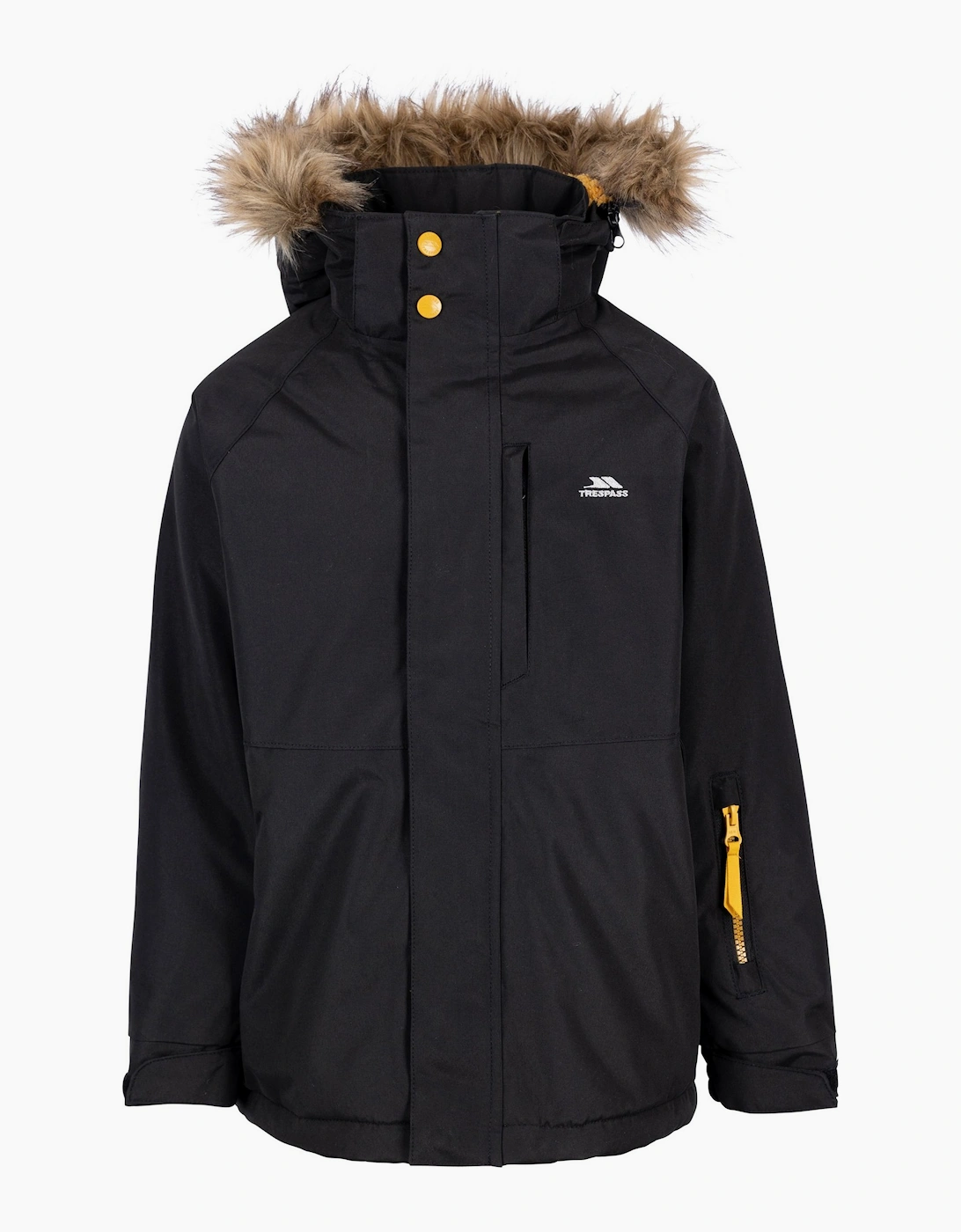 Trespass Unisex Black Childrens/ Ultimately Waterproof Padded Jacket - Size: 5 Years/6 Years Kids