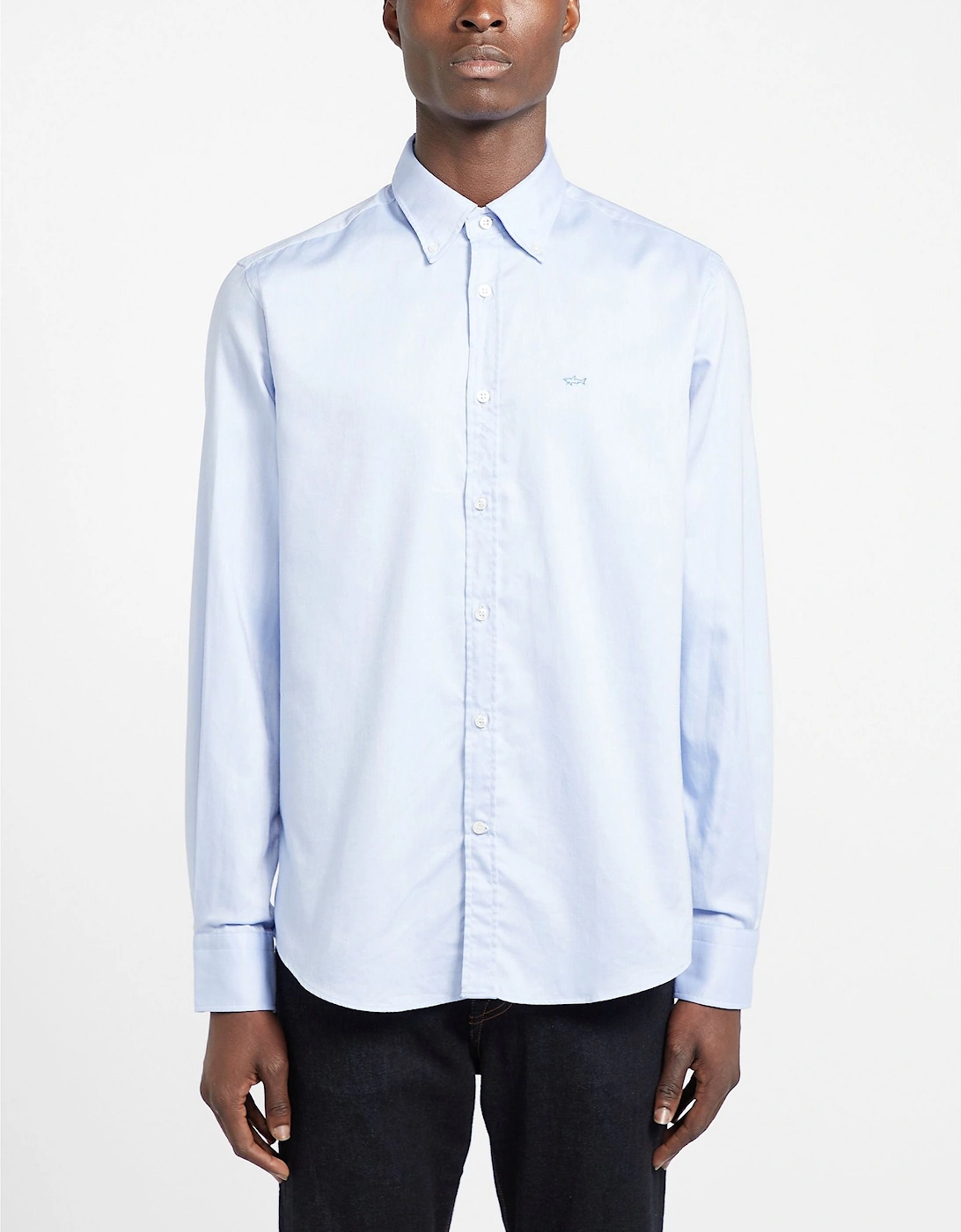 Mens Cotton Oxford Long Sleeve Shirt, 6 of 5
