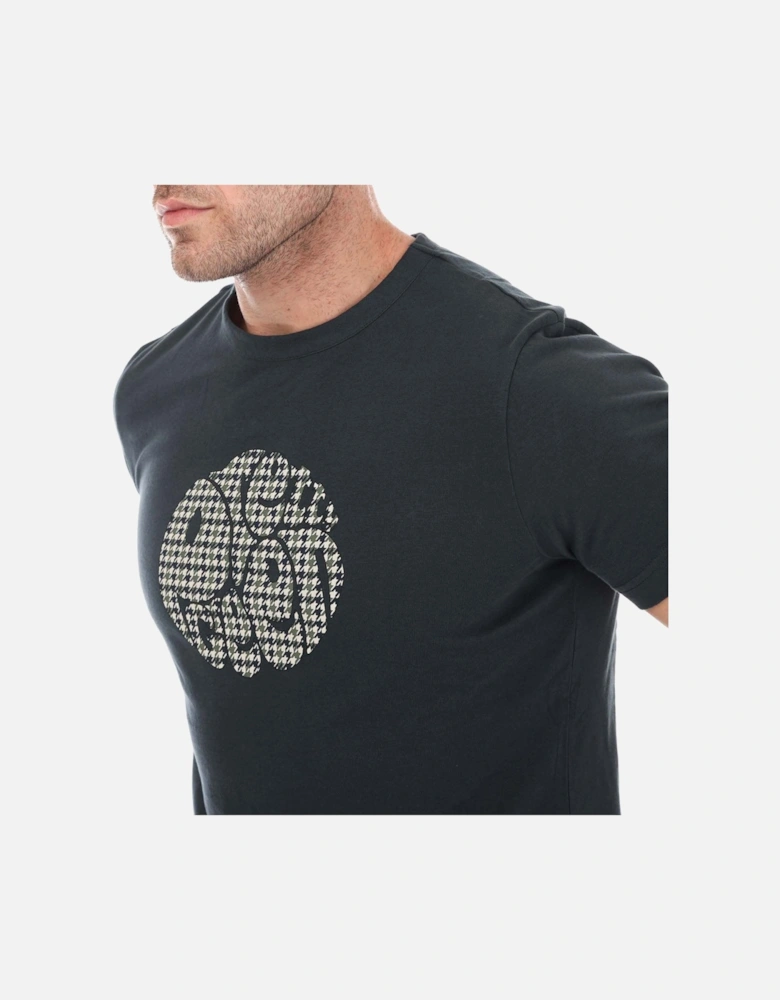 Mens Houndstooth Logo T-Shirt
