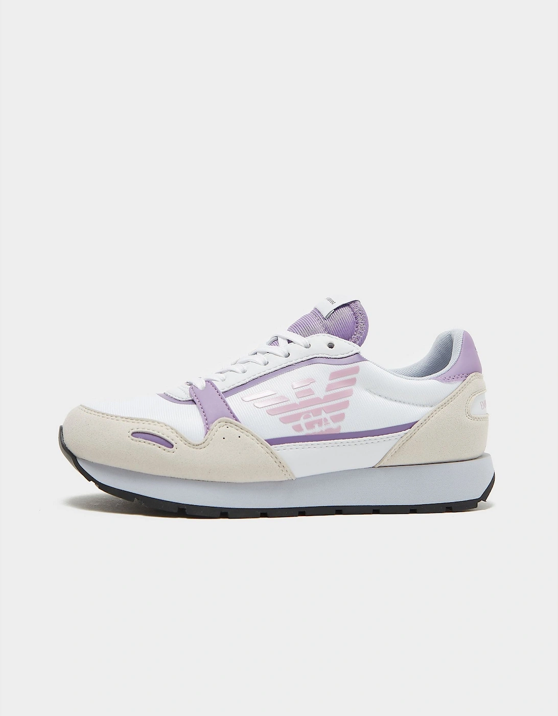 Womens Pannelled Logo Print Running Trainers, 5 of 4
