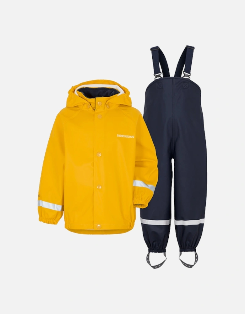 Children's Slaskeman Waterproof Rain Set Oat Yellow