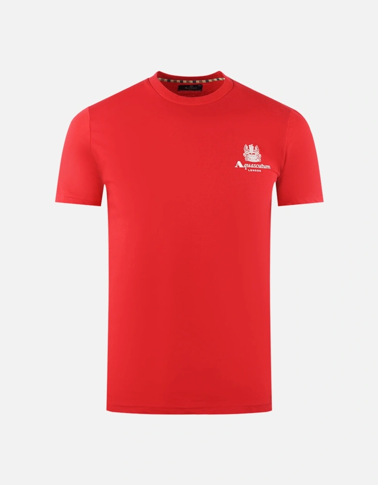 London Aldis Brand Logo On Chest Red T-Shirt