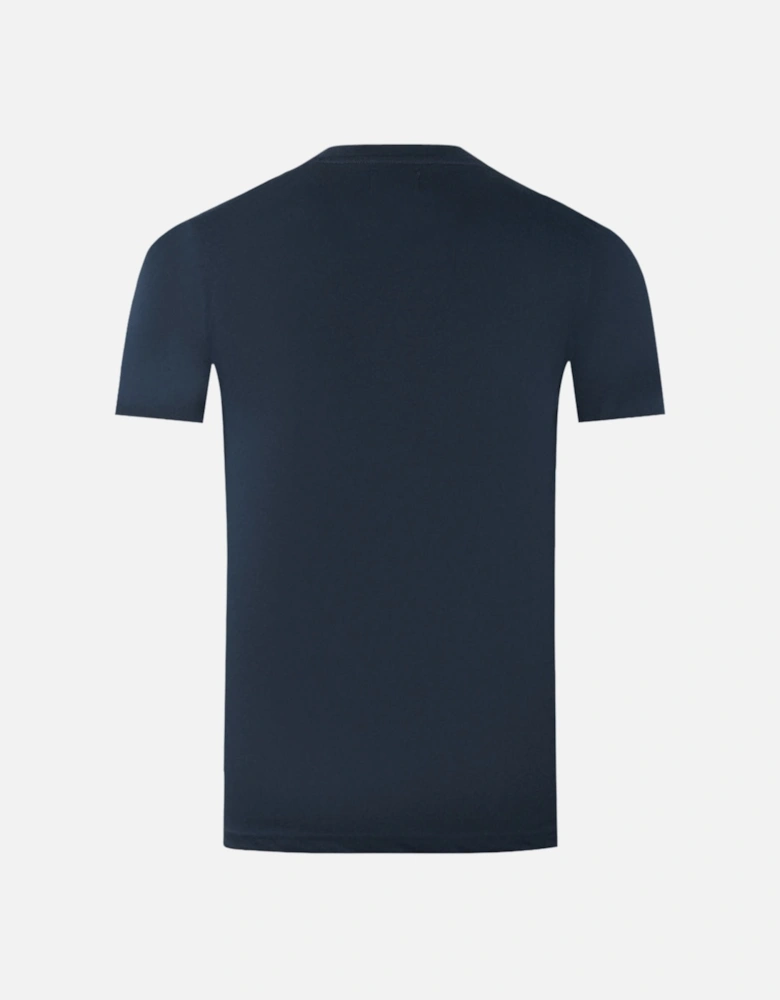London Aldis Brand Logo Navy Blue T-Shirt