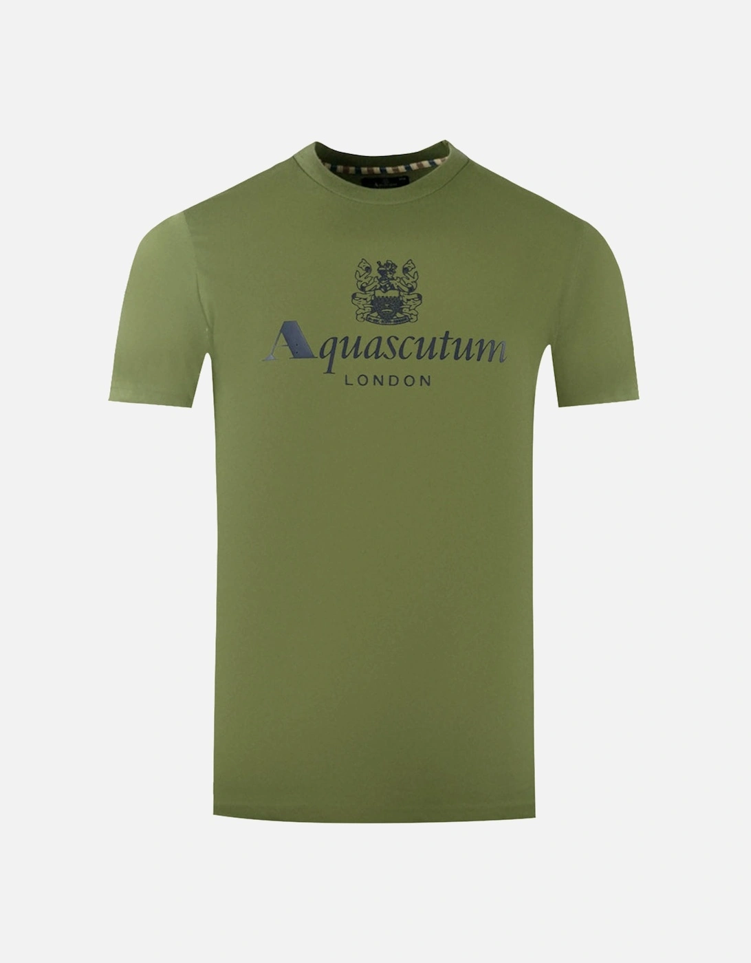 London Aldis Brand Logo Army Green T-Shirt, 3 of 2