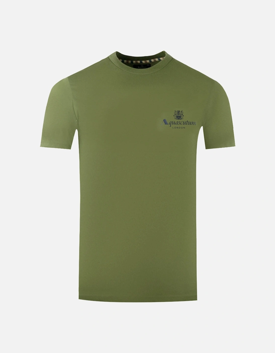 London Aldis Brand Logo On Chest Army Green T-Shirt, 3 of 2