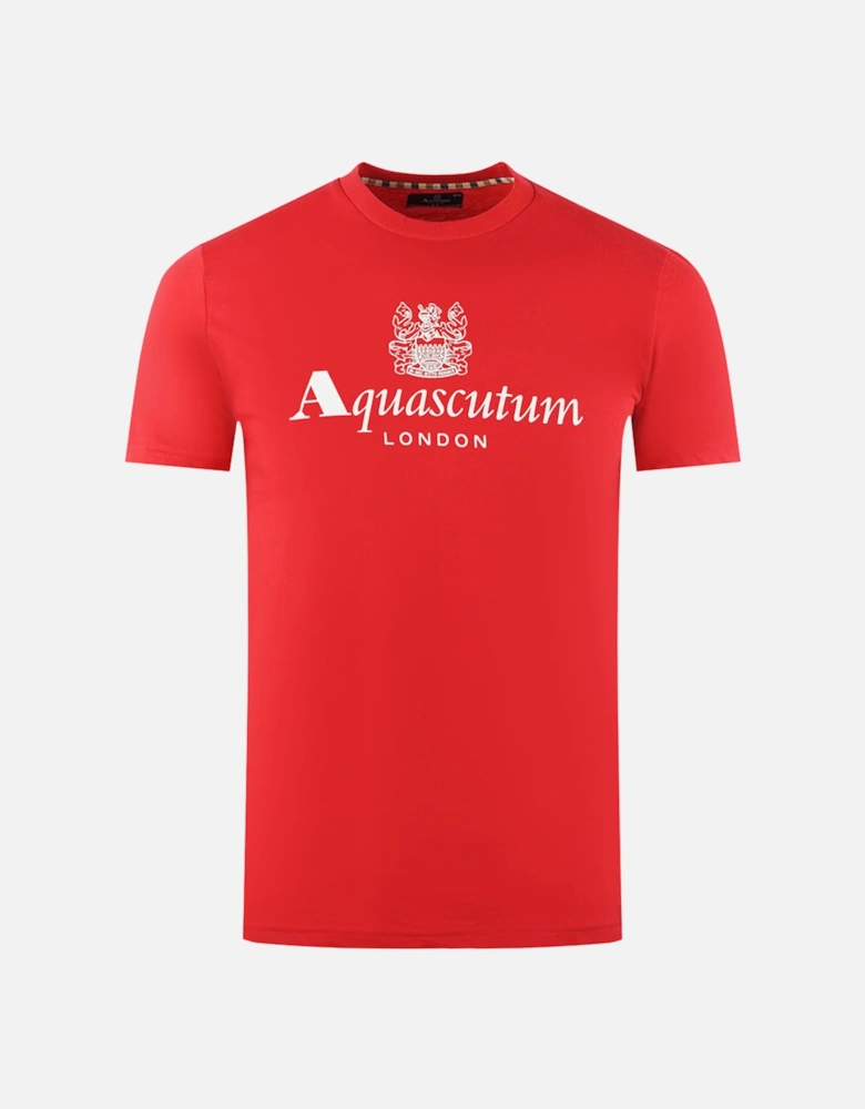 London Aldis Brand Logo Red T-Shirt