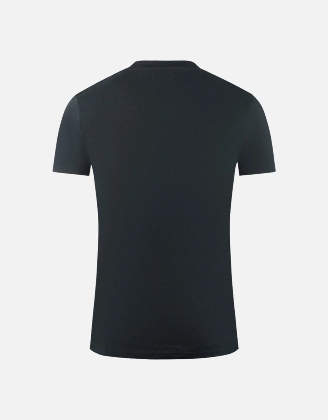 London Aldis Brand Logo On Chest Black T-Shirt
