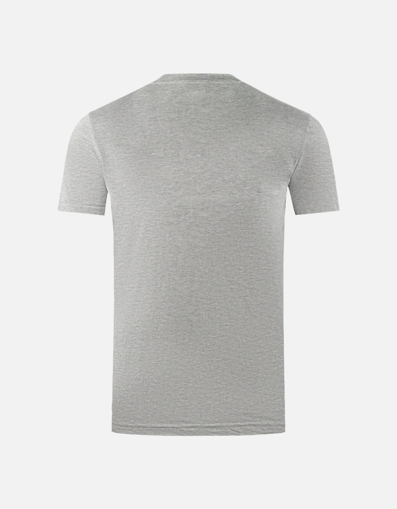 Large Bold London Aldis Brand Logo Grey T-Shirt