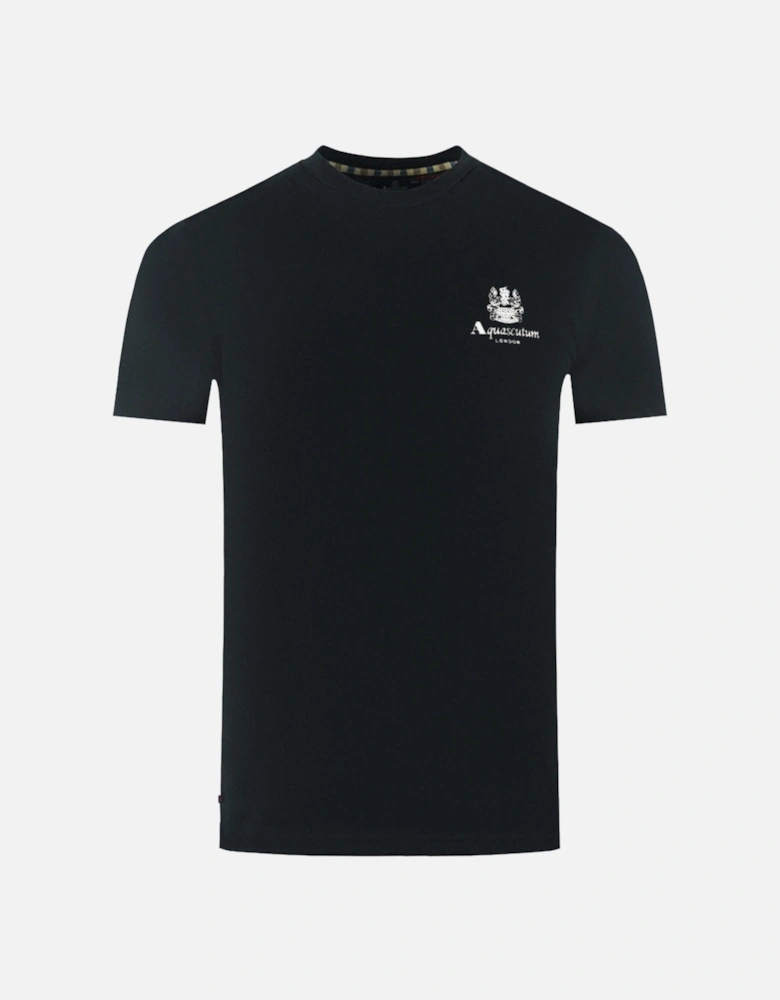 London Aldis Brand Logo On Chest Black T-Shirt