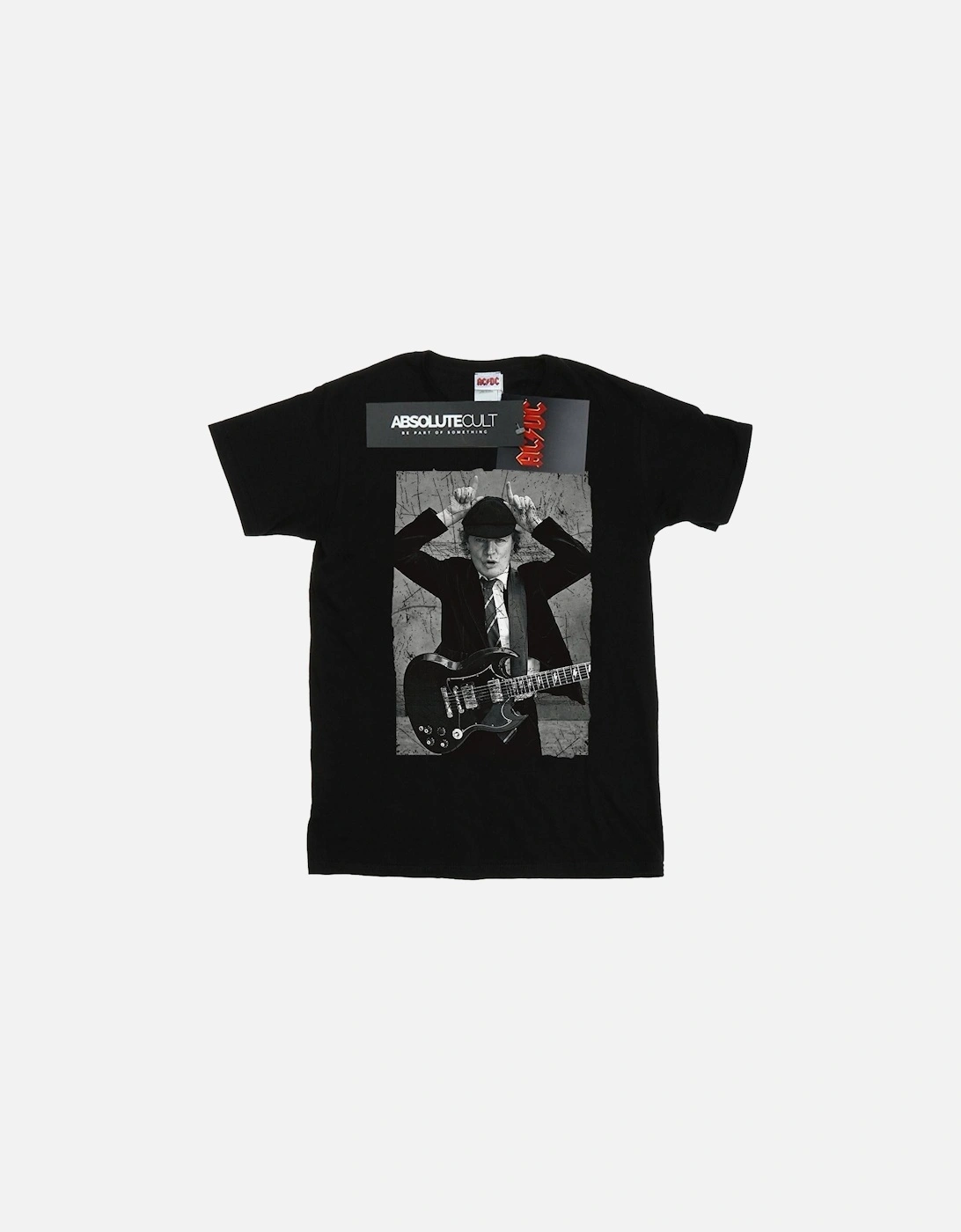 Boys Angus Young Distressed Photo T-Shirt, 5 of 4