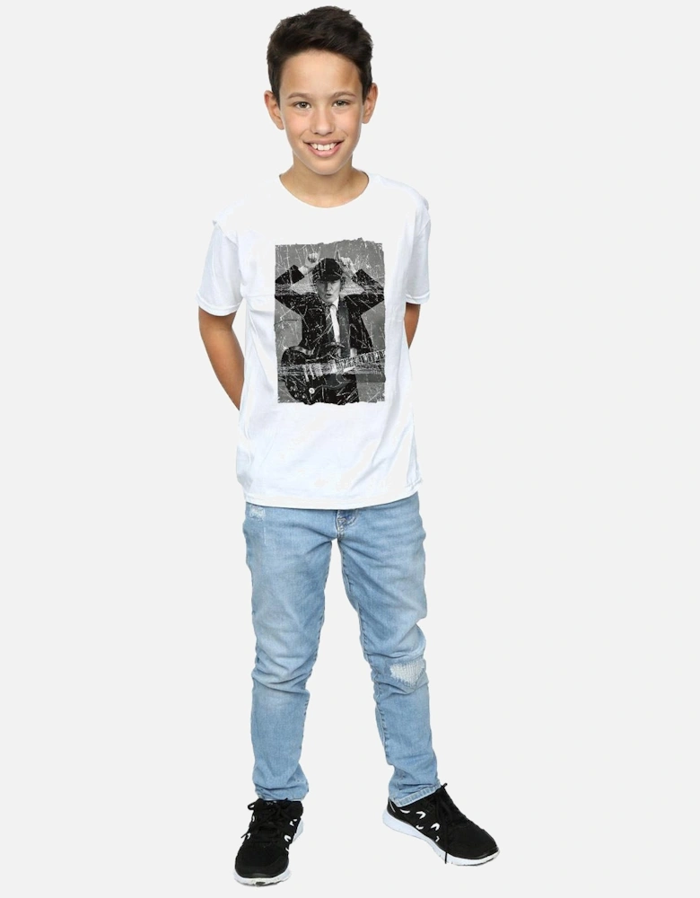 Boys Angus Young Distressed Photo T-Shirt