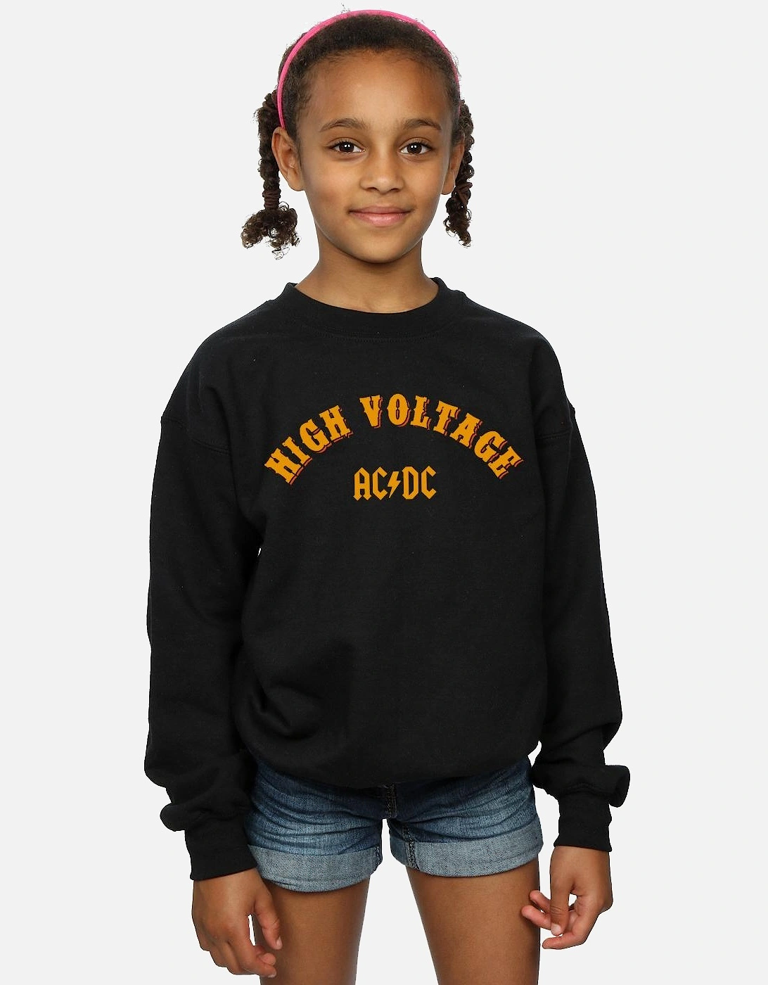 Girls High Voltage Collegiate Sweatshirt, 3 of 2