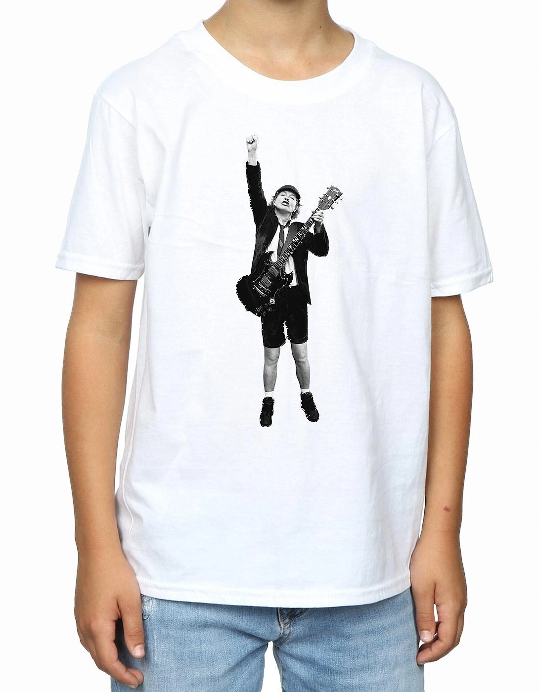 Boys Angus Young Cut Out T-Shirt, 7 of 6