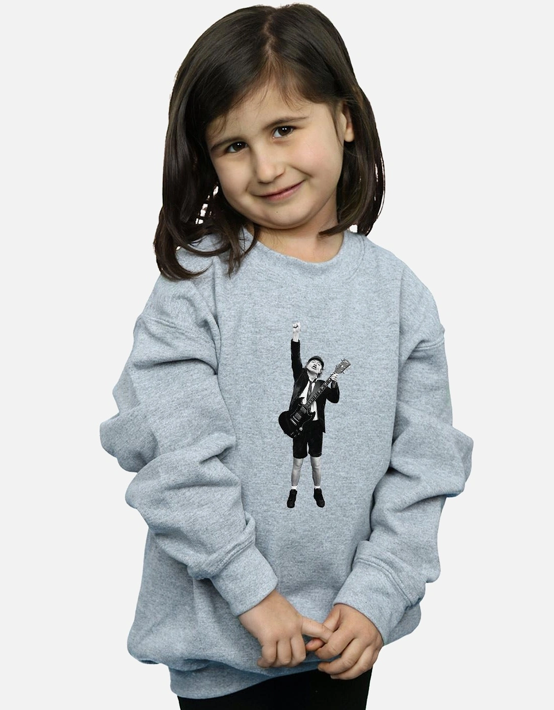 Girls Angus Young Cut Out Sweatshirt, 5 of 4