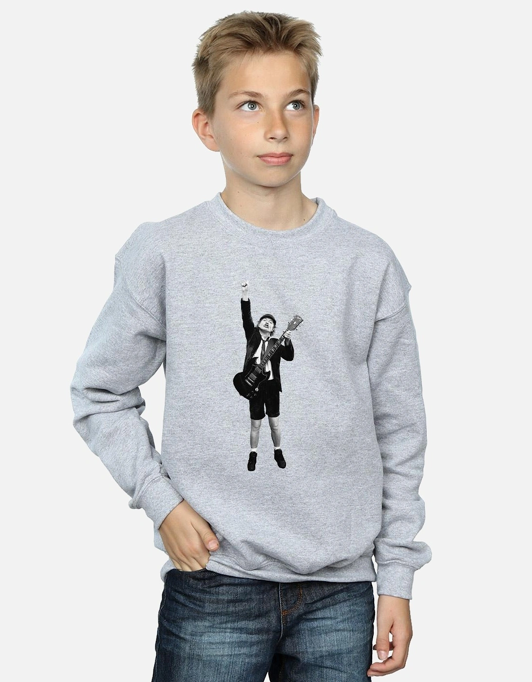 Boys Angus Young Cut Out Sweatshirt