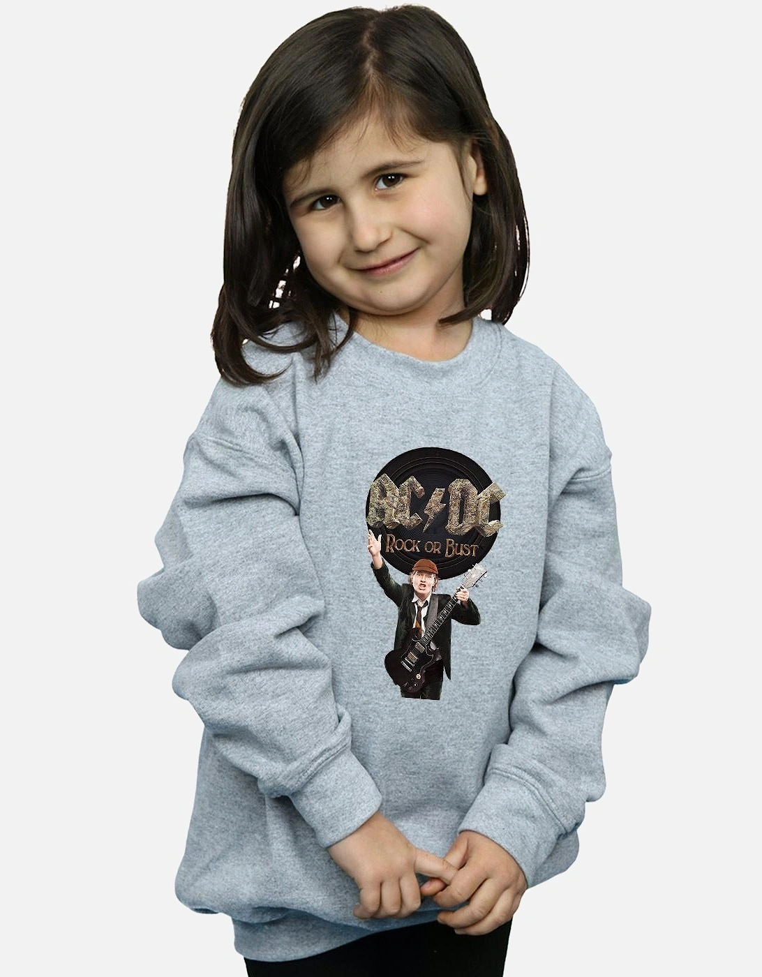 Girls Rock Or Bust Angus Young Sweatshirt