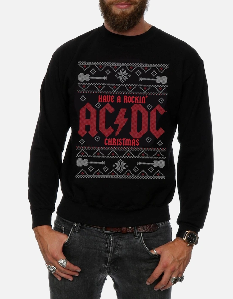 Mens Rockin?' Christmas Sweatshirt