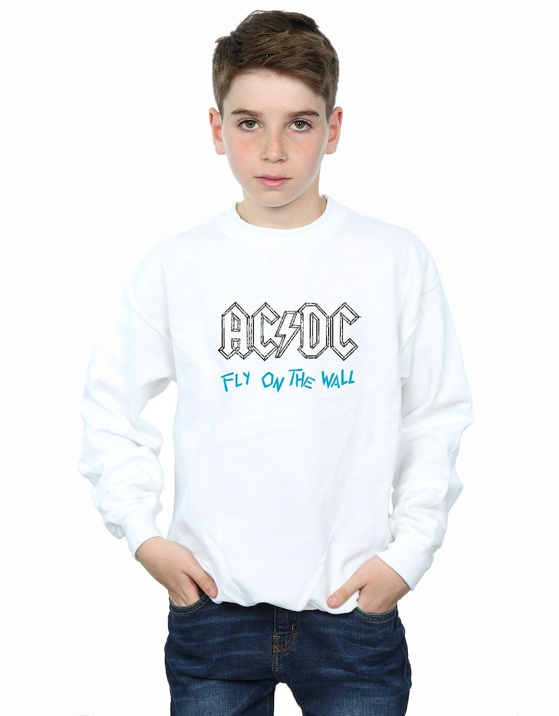 Boys Fly On The Wall Outline Sweatshirt