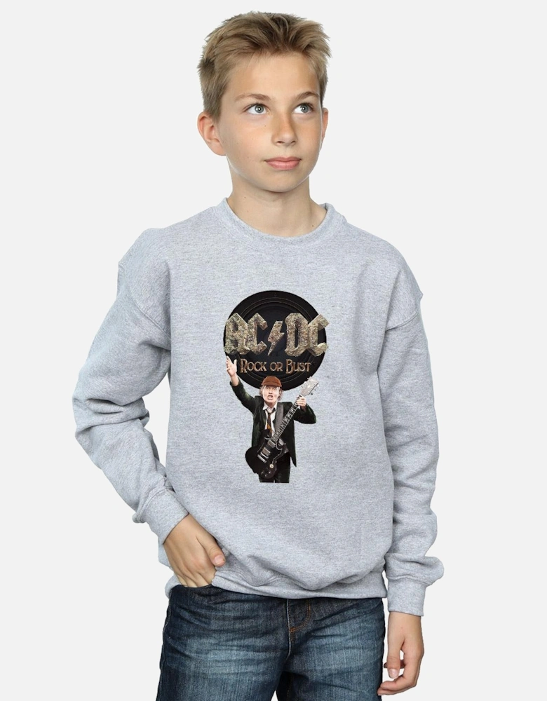 Boys Rock Or Bust Angus Young Sweatshirt