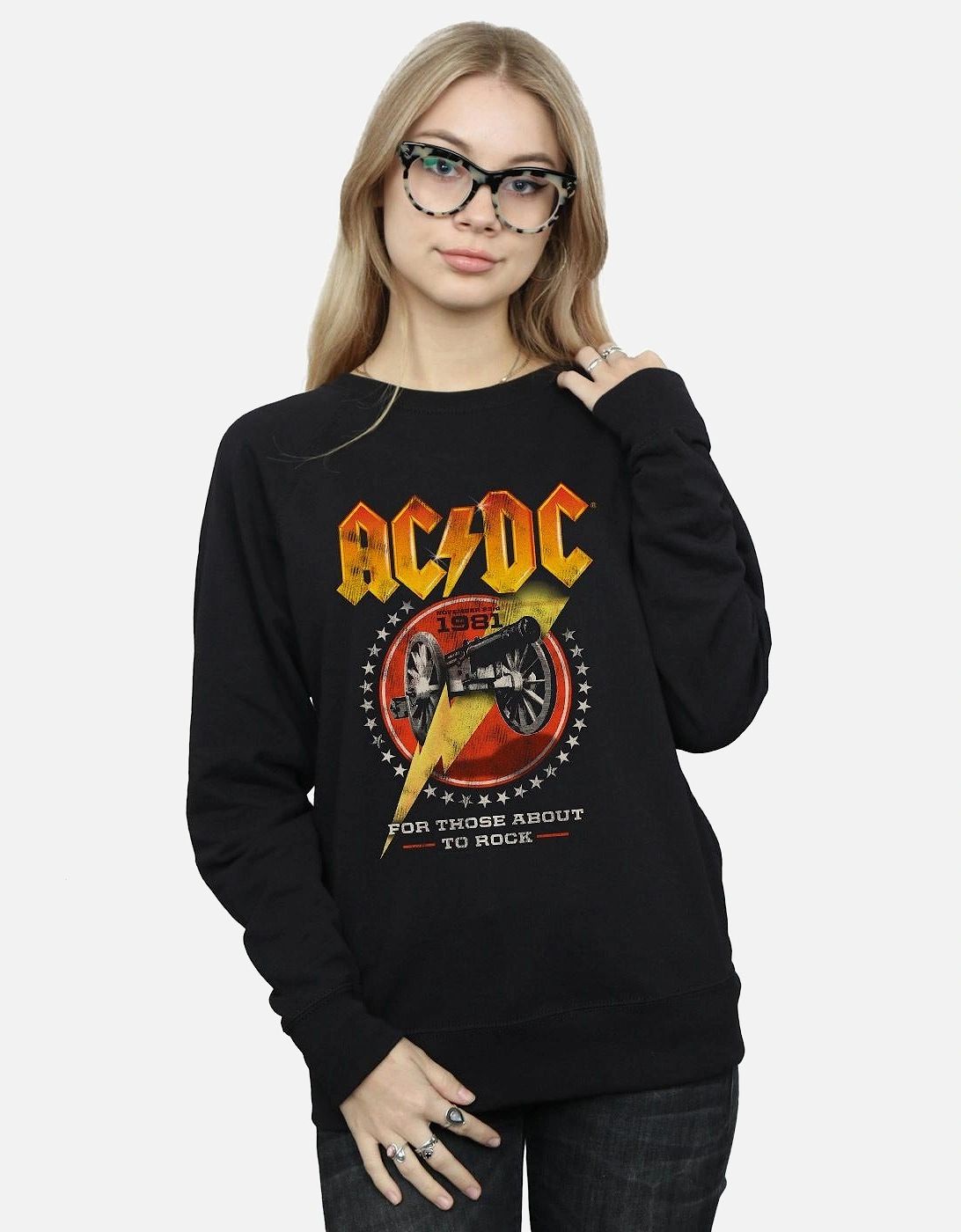 Womens/Ladies For Those About To Rock 1981 Sweatshirt, 3 of 2