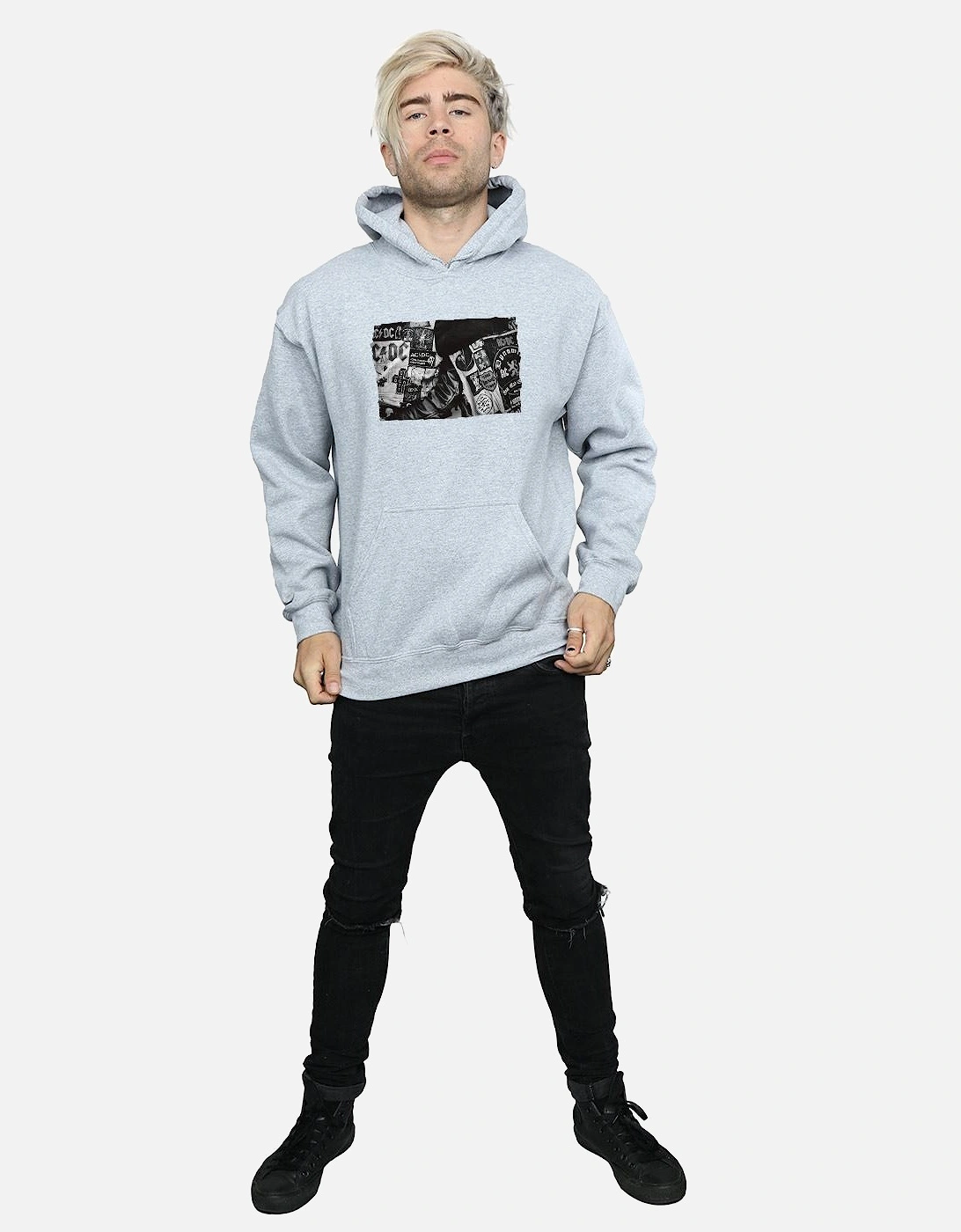 Mens Badges And Posters Collection Hoodie
