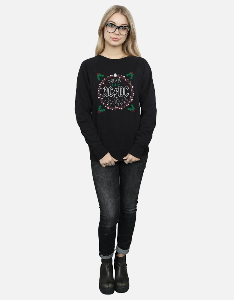 Womens/Ladies Christmas Circle Sweatshirt