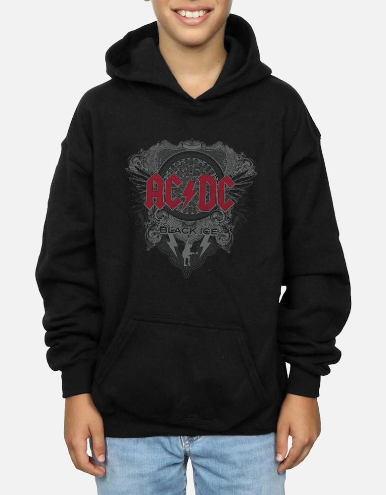 Boys Black Ice With Red Hoodie