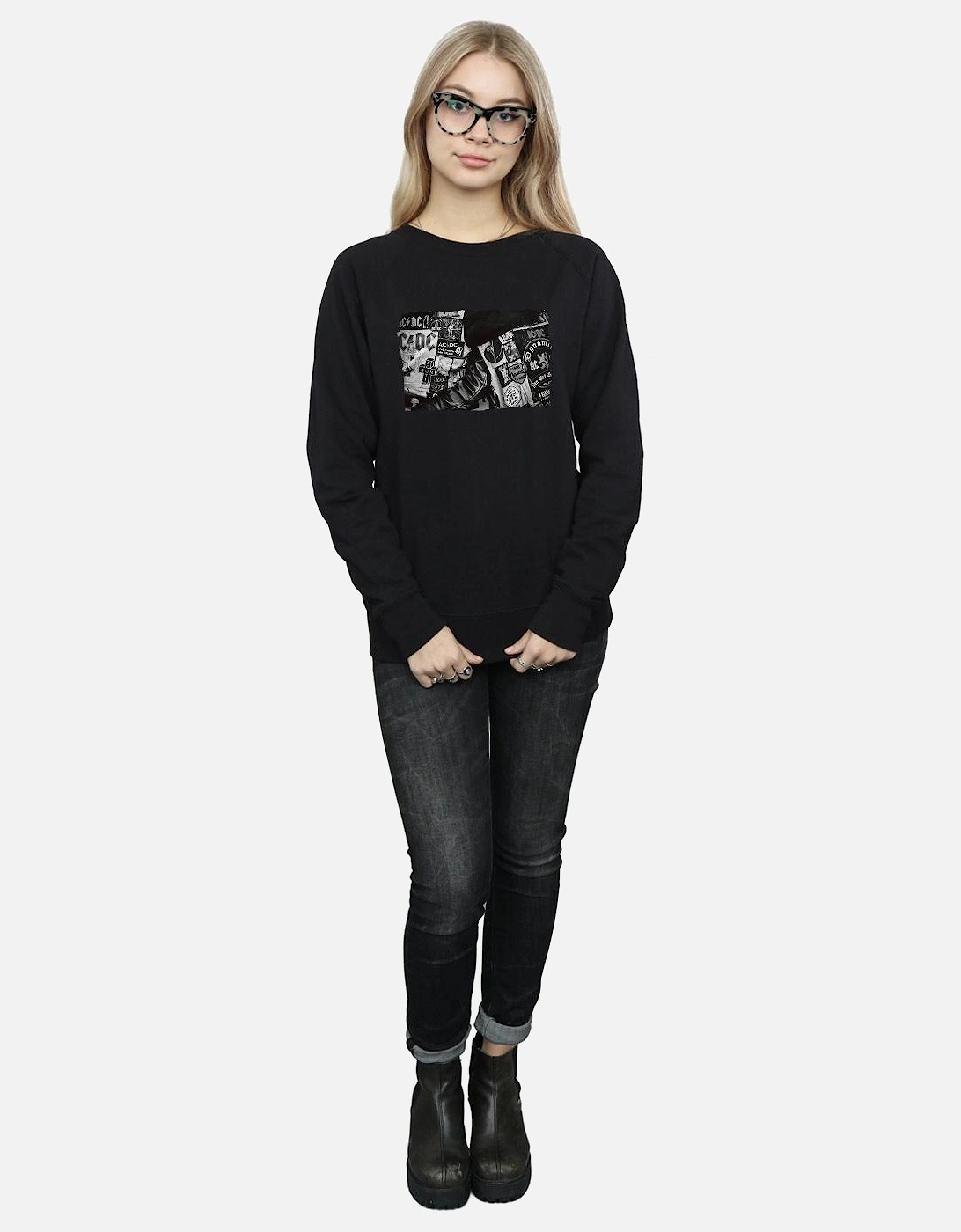 Womens/Ladies Badges And Posters Collection Sweatshirt