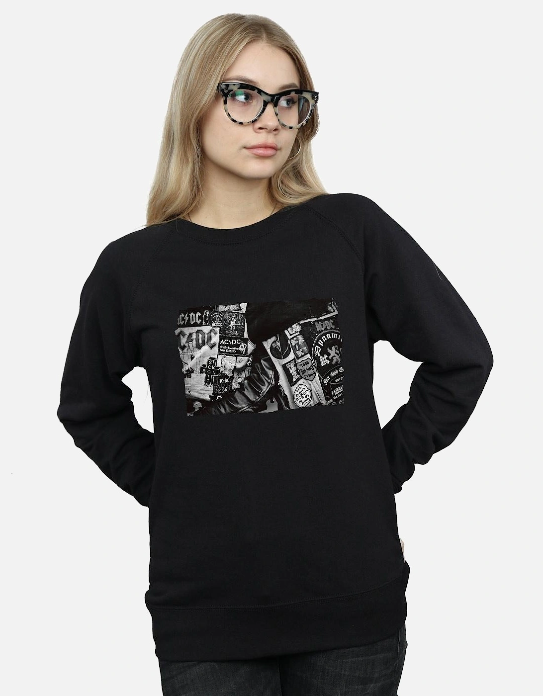 Womens/Ladies Badges And Posters Collection Sweatshirt