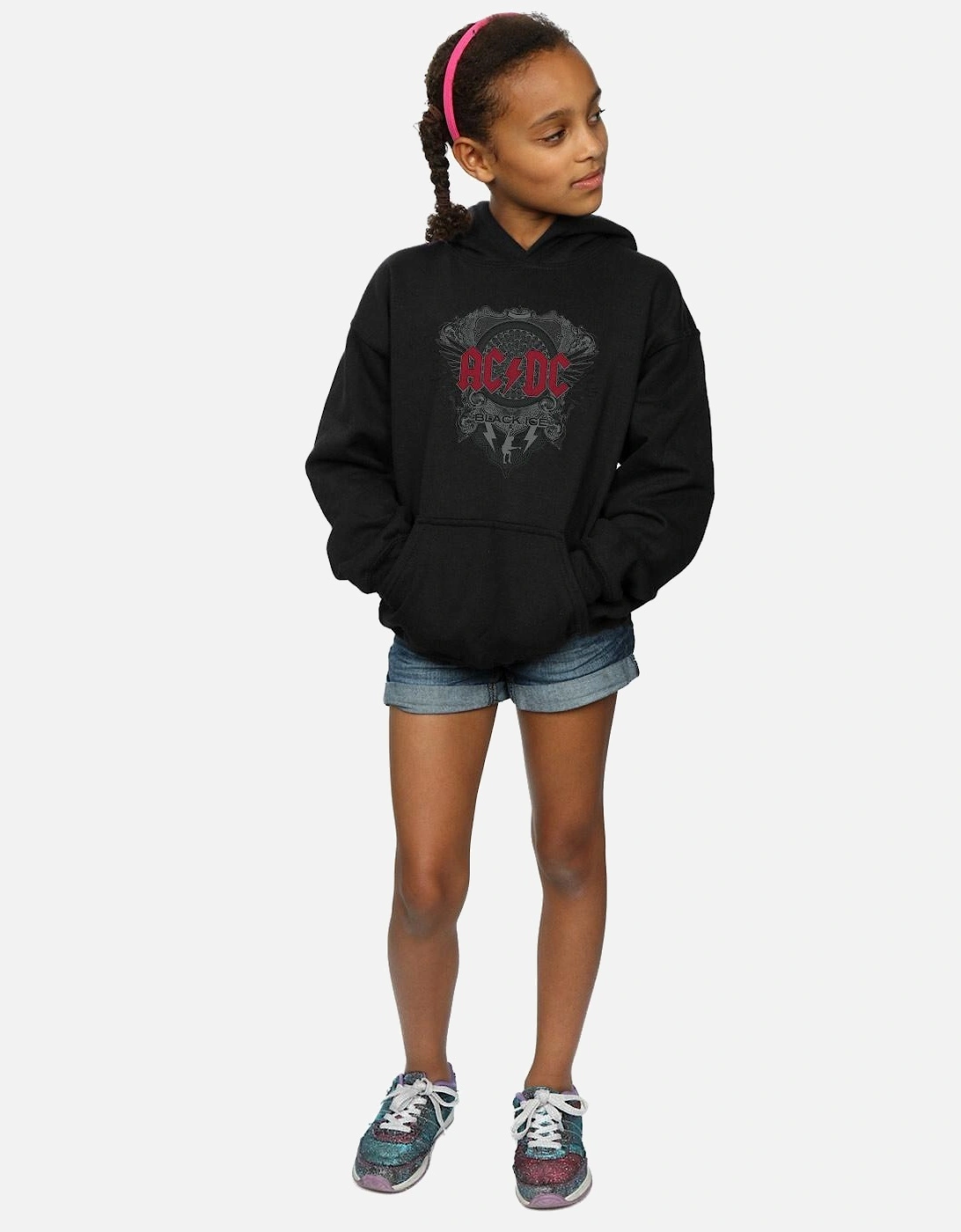 Girls Black Ice With Red Hoodie