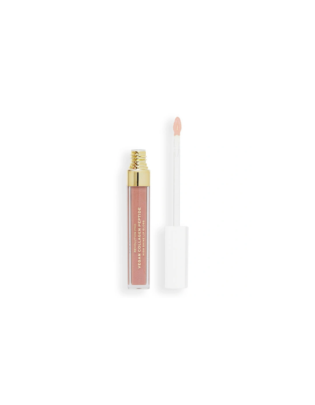 Pro Vegan Collagen Peptide High Shine Lip Gloss Cashmere, 2 of 1