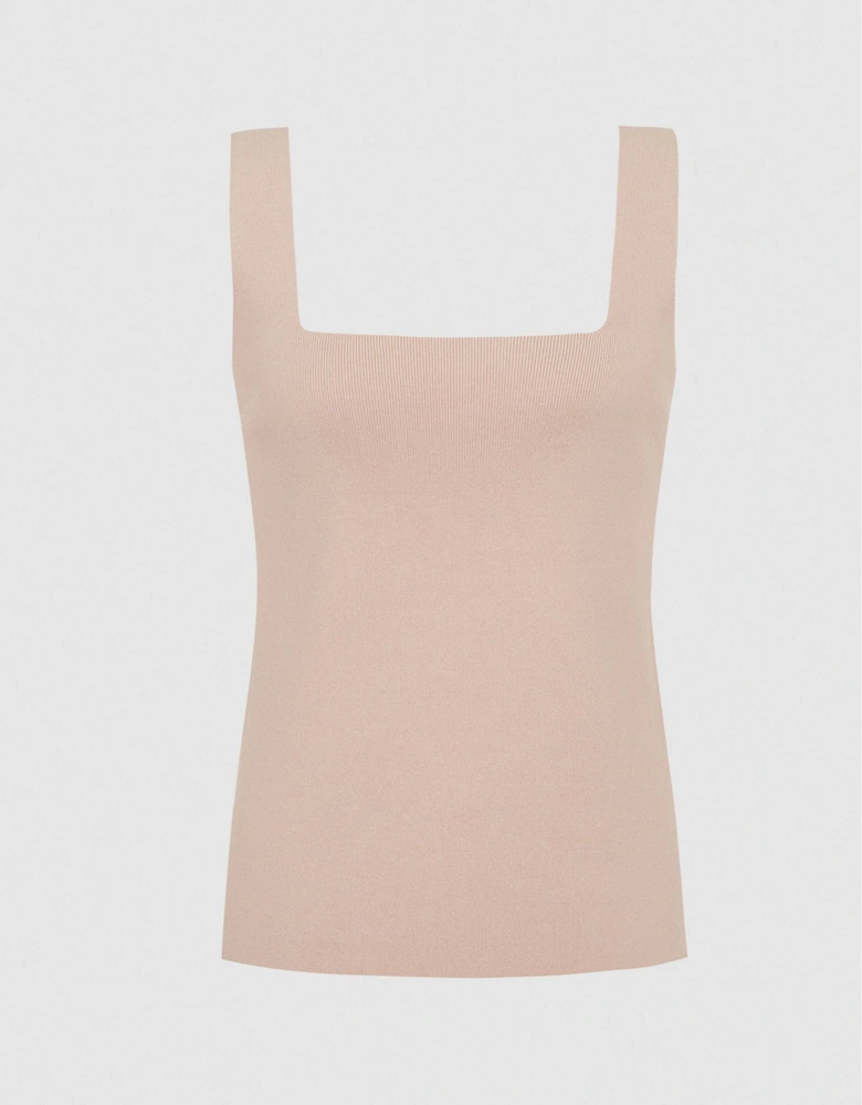 Square Neck Jersey Top