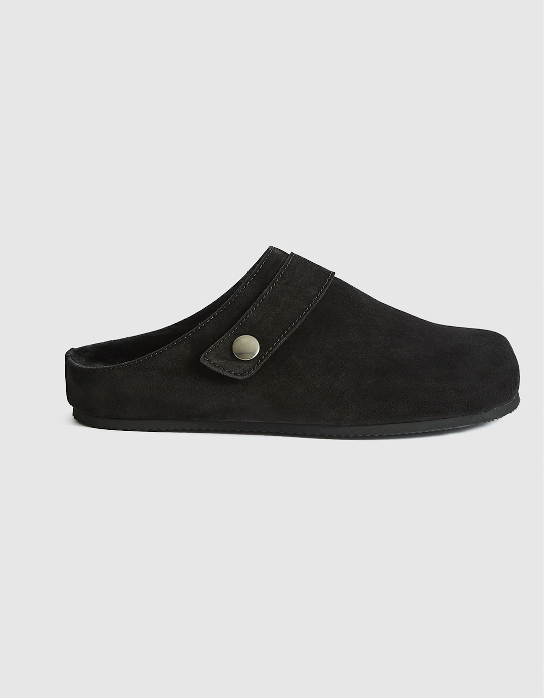 Shearling Lined Suede Slip-On Shoes, 2 of 1