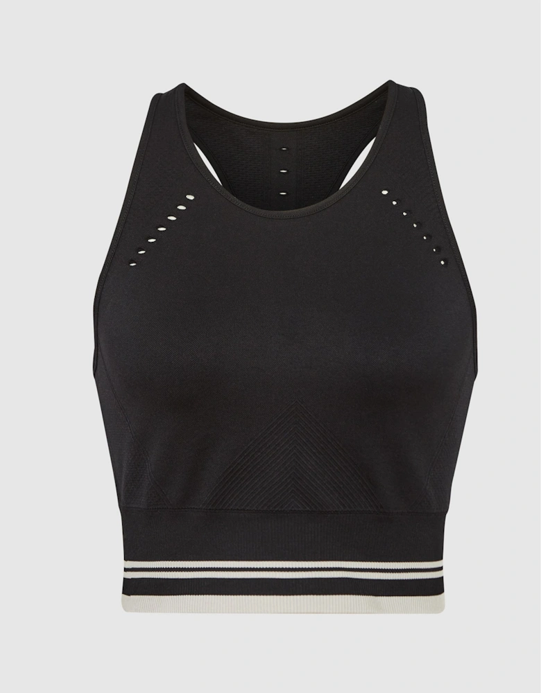 Jersey Crop Top With Waistband Detailing