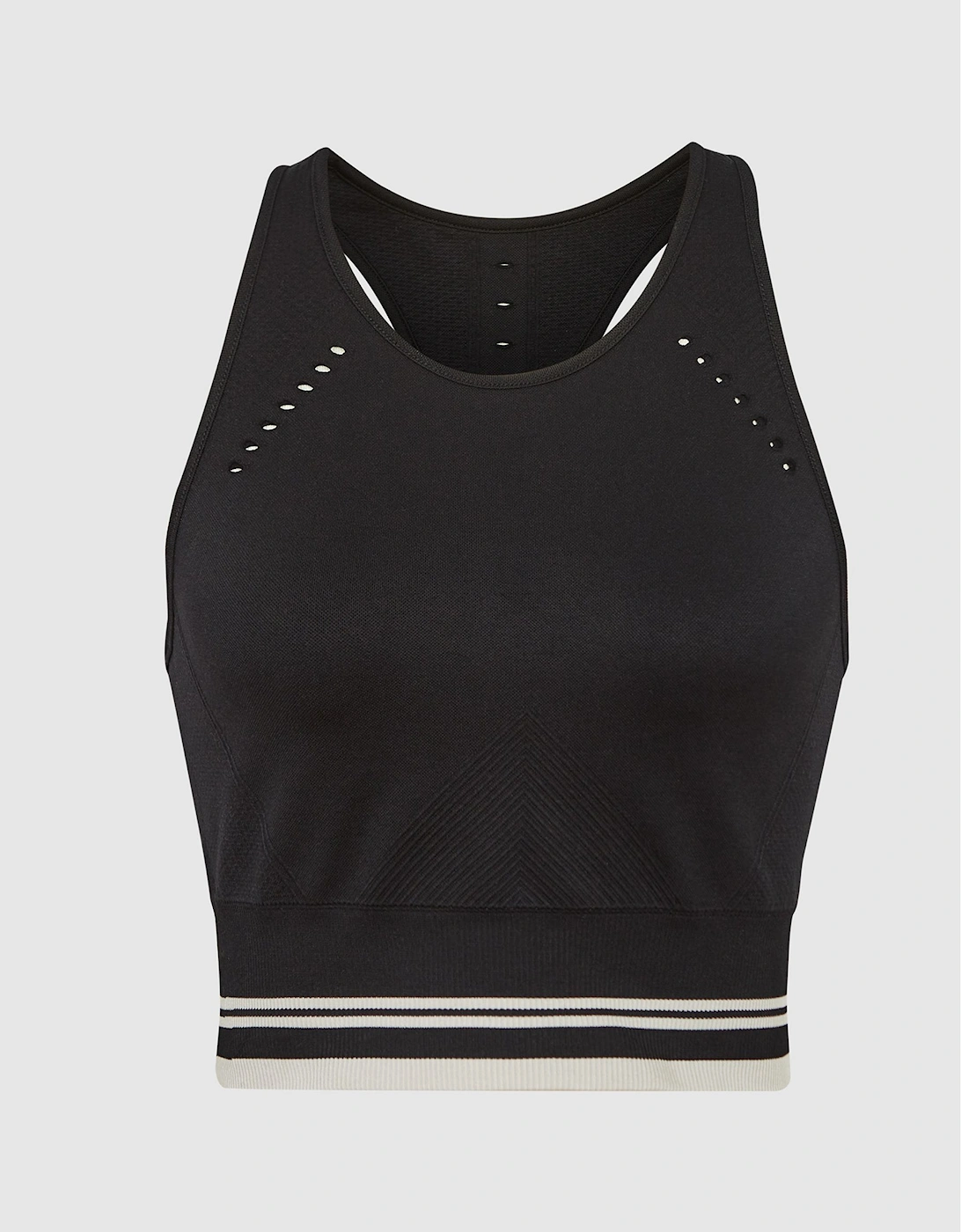 Jersey Crop Top With Waistband Detailing, 2 of 1