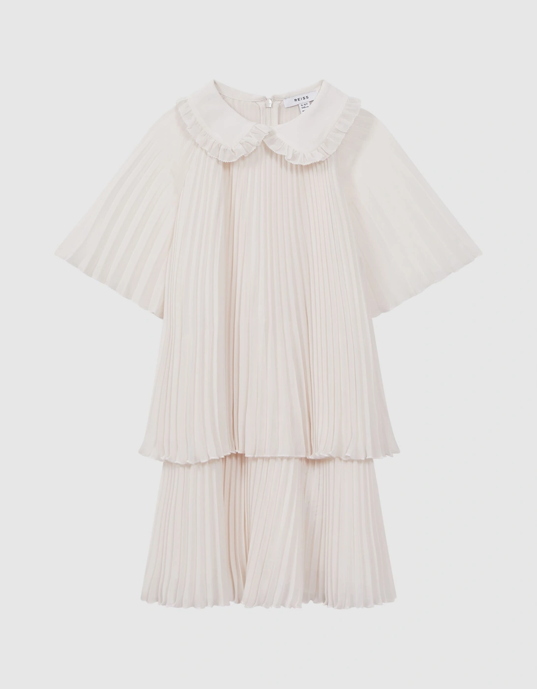 Pleated Collared Tiered Dress, 2 of 1