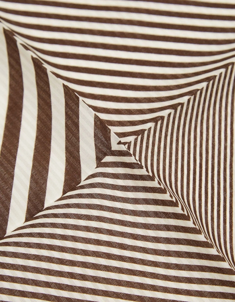Striped Seersucker Pocket Square