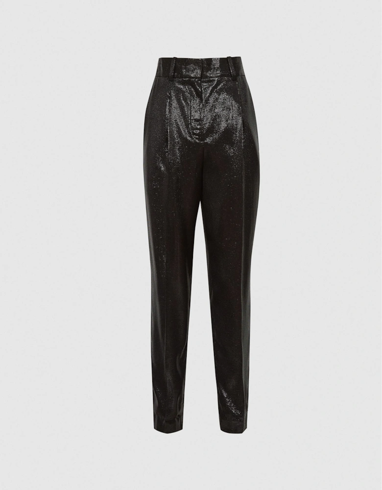 High Waisted Shimmer Trousers