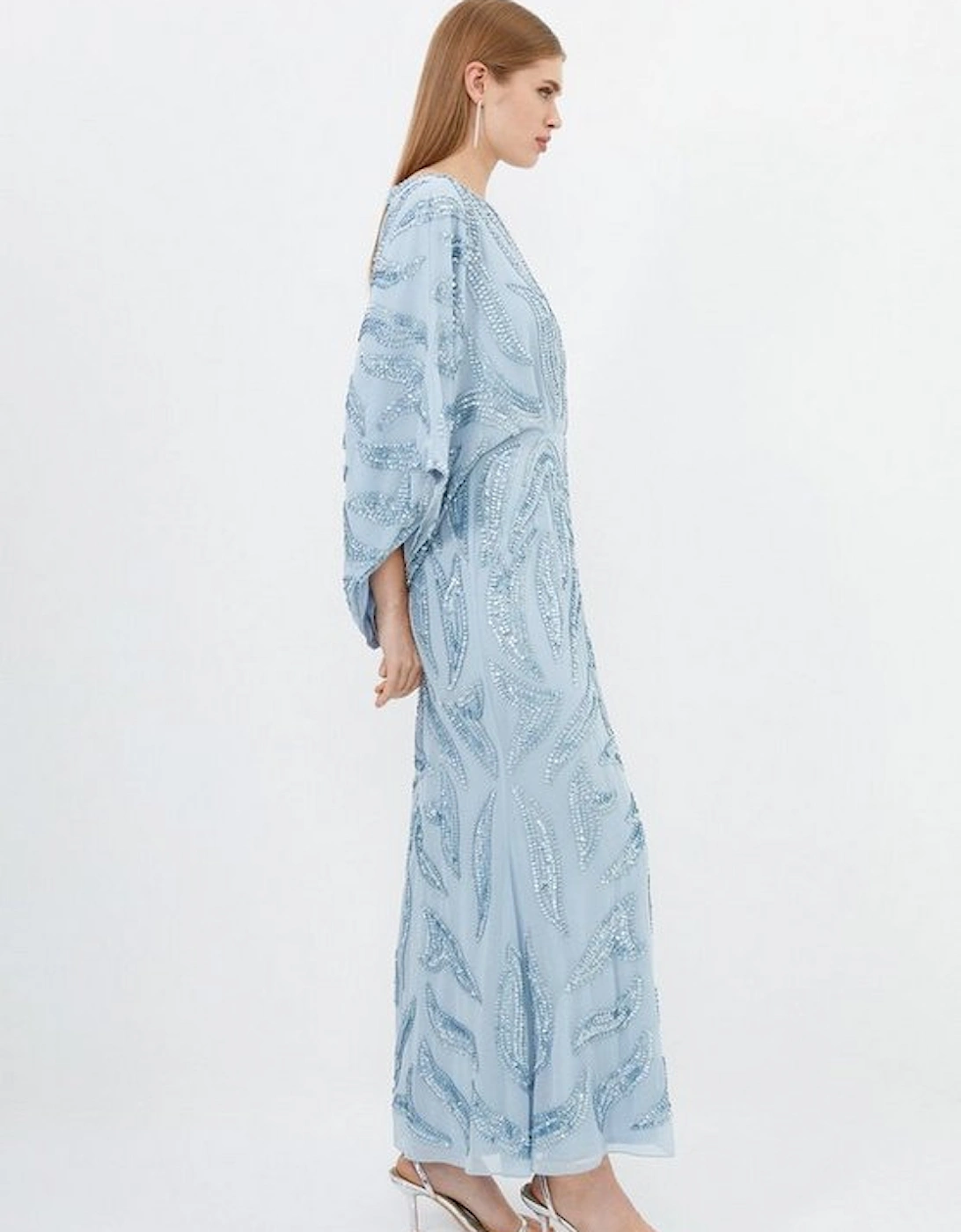 Embellished Woven Maxi Dress
