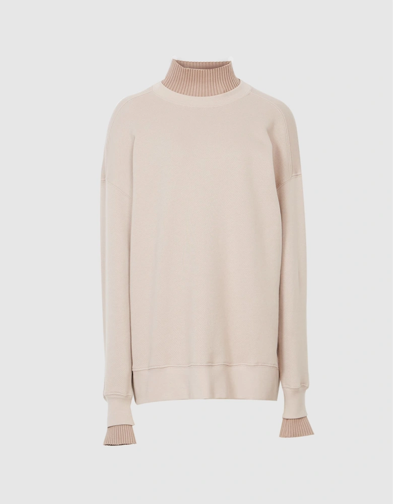 Ribbed Roll-neck Sweater